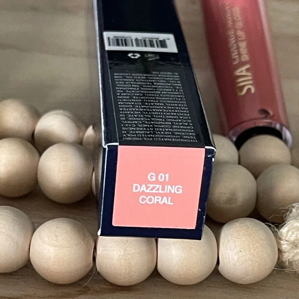 SIIA Cosmetics Change Agent Shine Lip Gloss G 01 Dazzling Coral